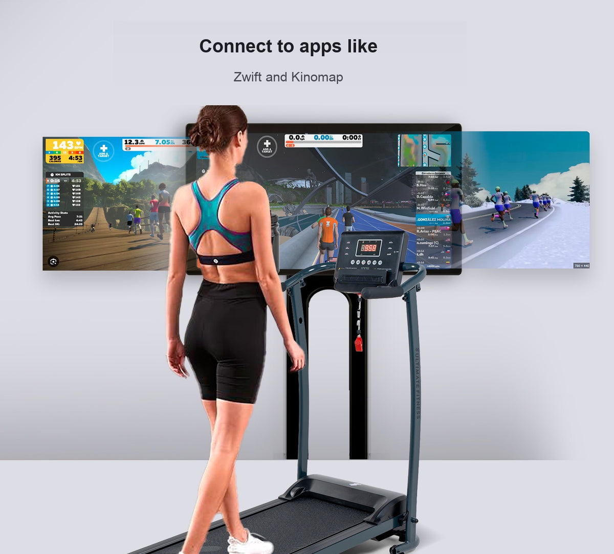 Train with Zwift & Kinomap