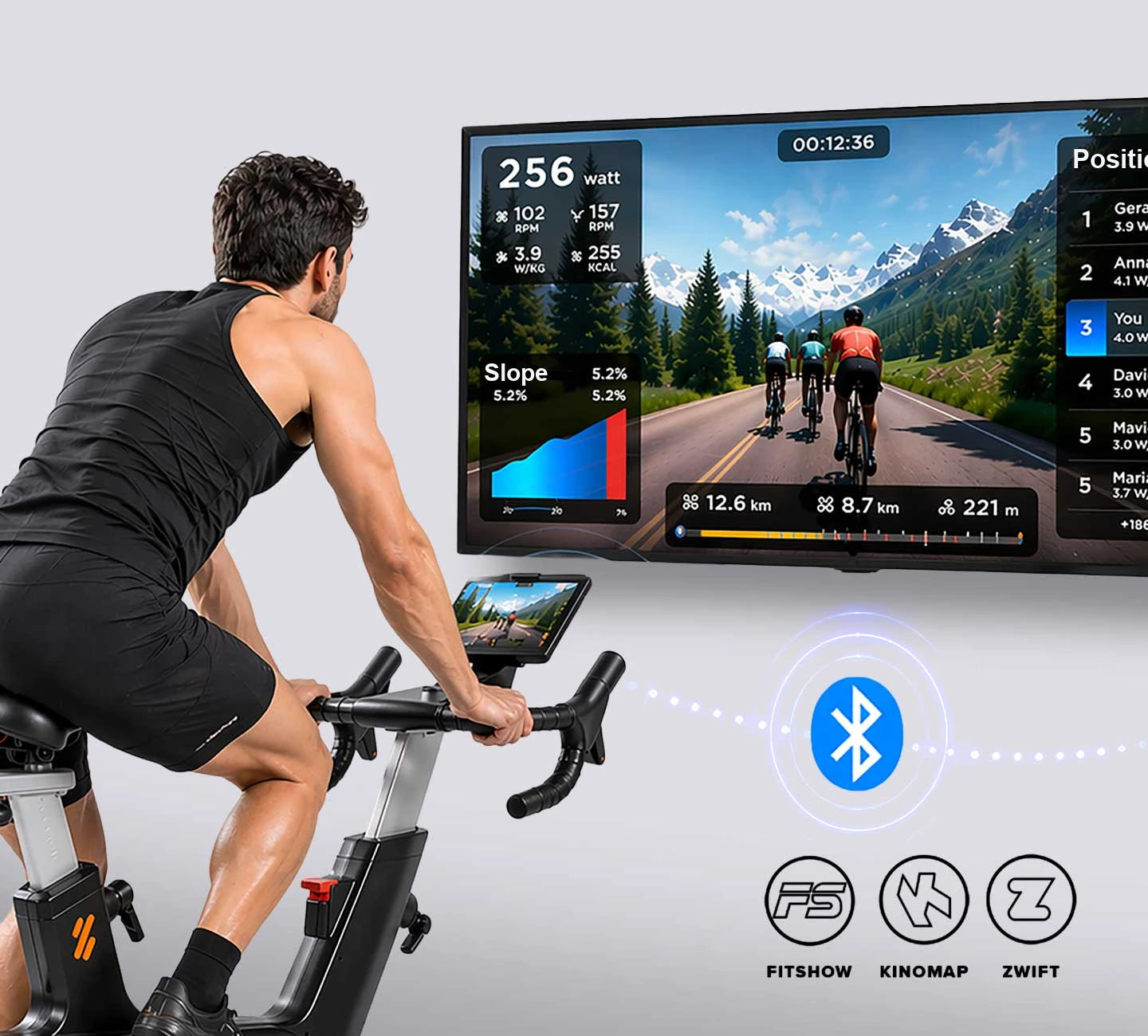 Zwift & Kinomap Connection